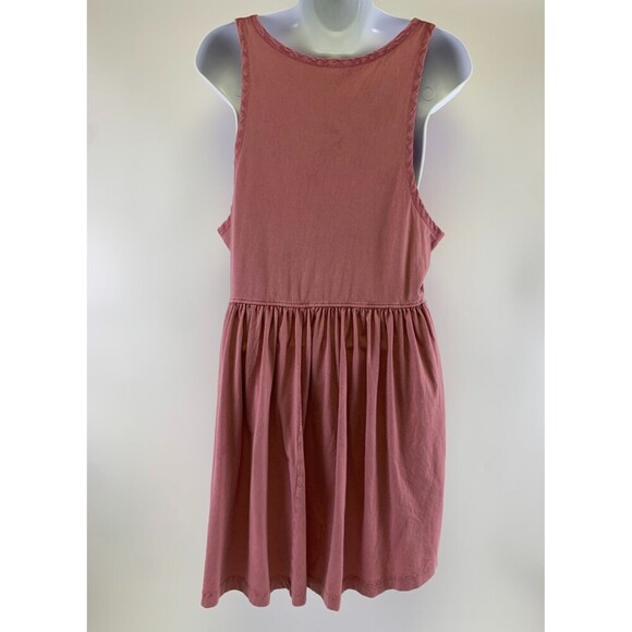 Free People Brooke Tunic Tank Top Pink Cotton Scoop Button OB1213346 Womens XS - Picture 7 of 12